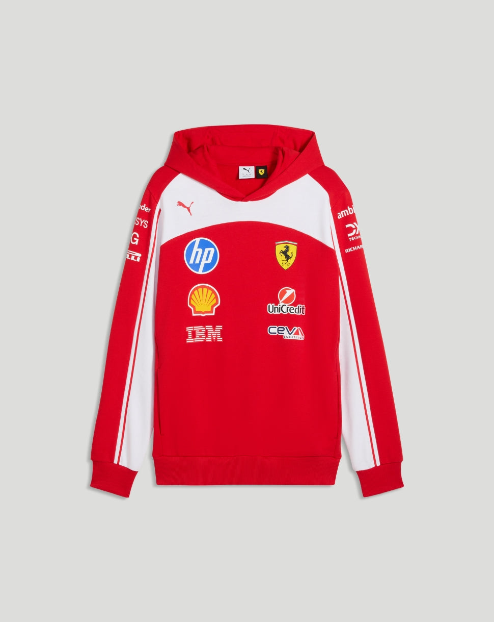 Scuderia Ferrari Men's Team Hoodie - Red - Red