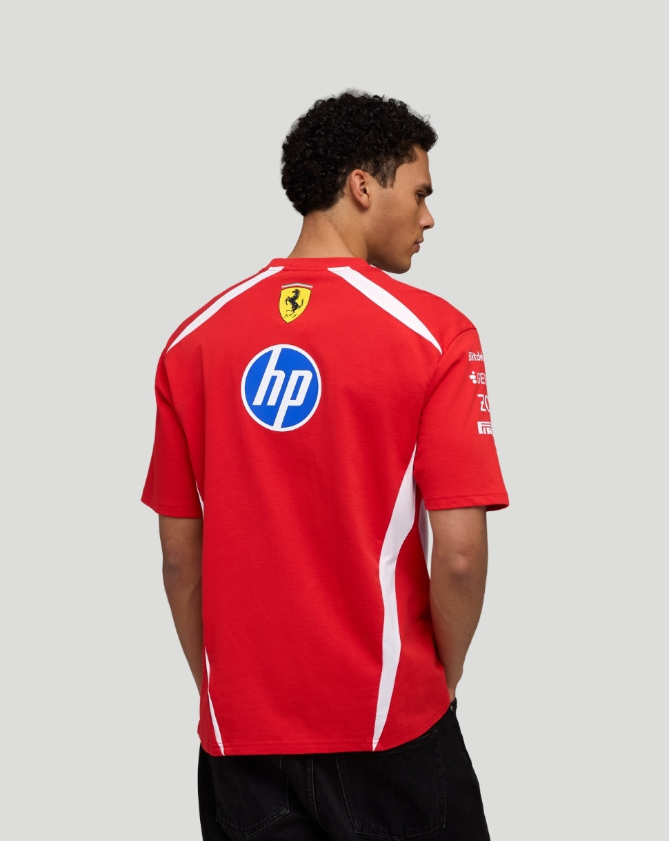 Scuderia Ferrari Men's Team Drivers T-Shirt - Red - Red