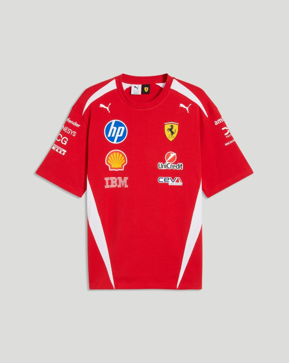 Scuderia Ferrari Men's Team Drivers T-Shirt - Red - Red