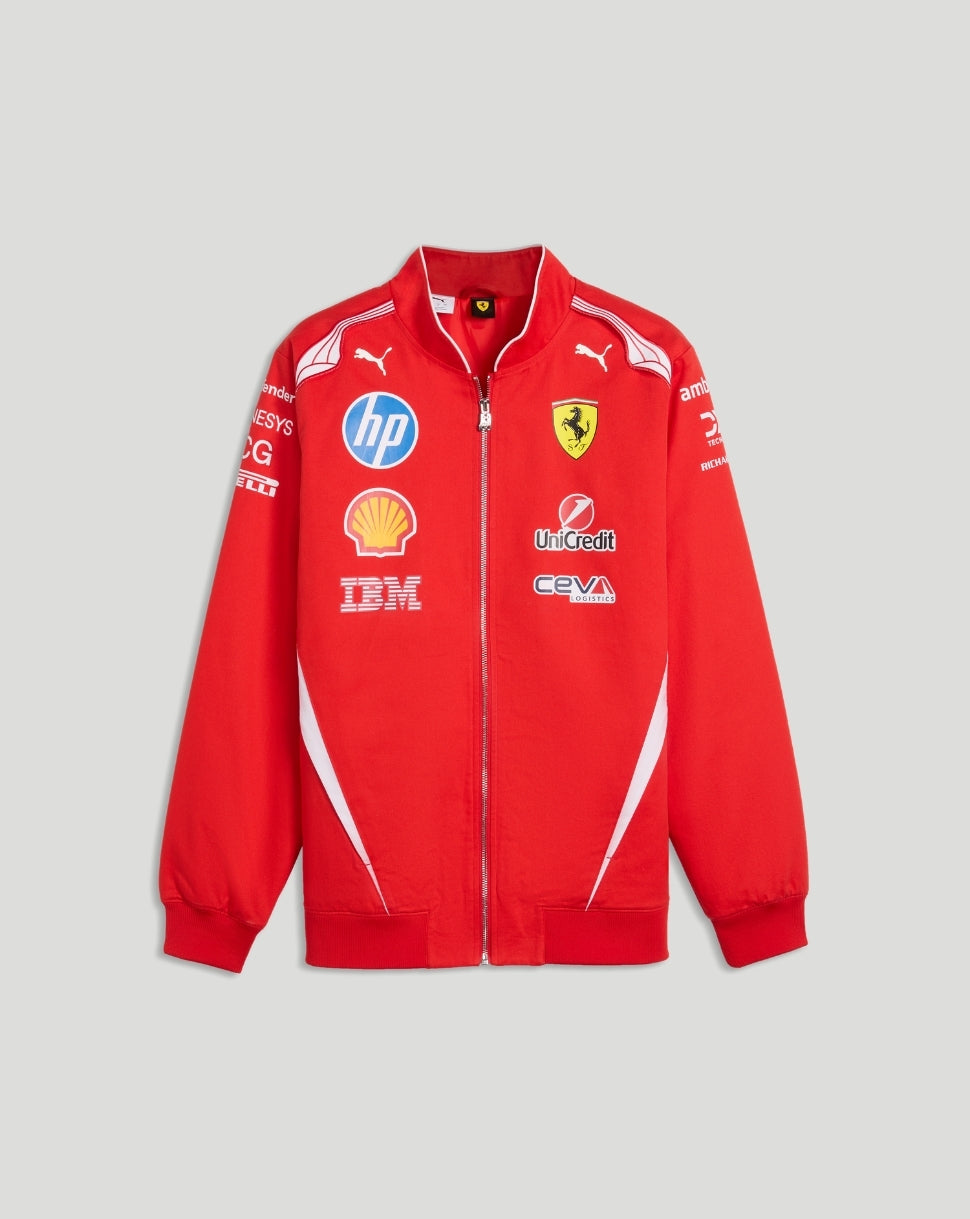 Scuderia Ferrari Men's Team Racing Bomber Jacket - Red - Red