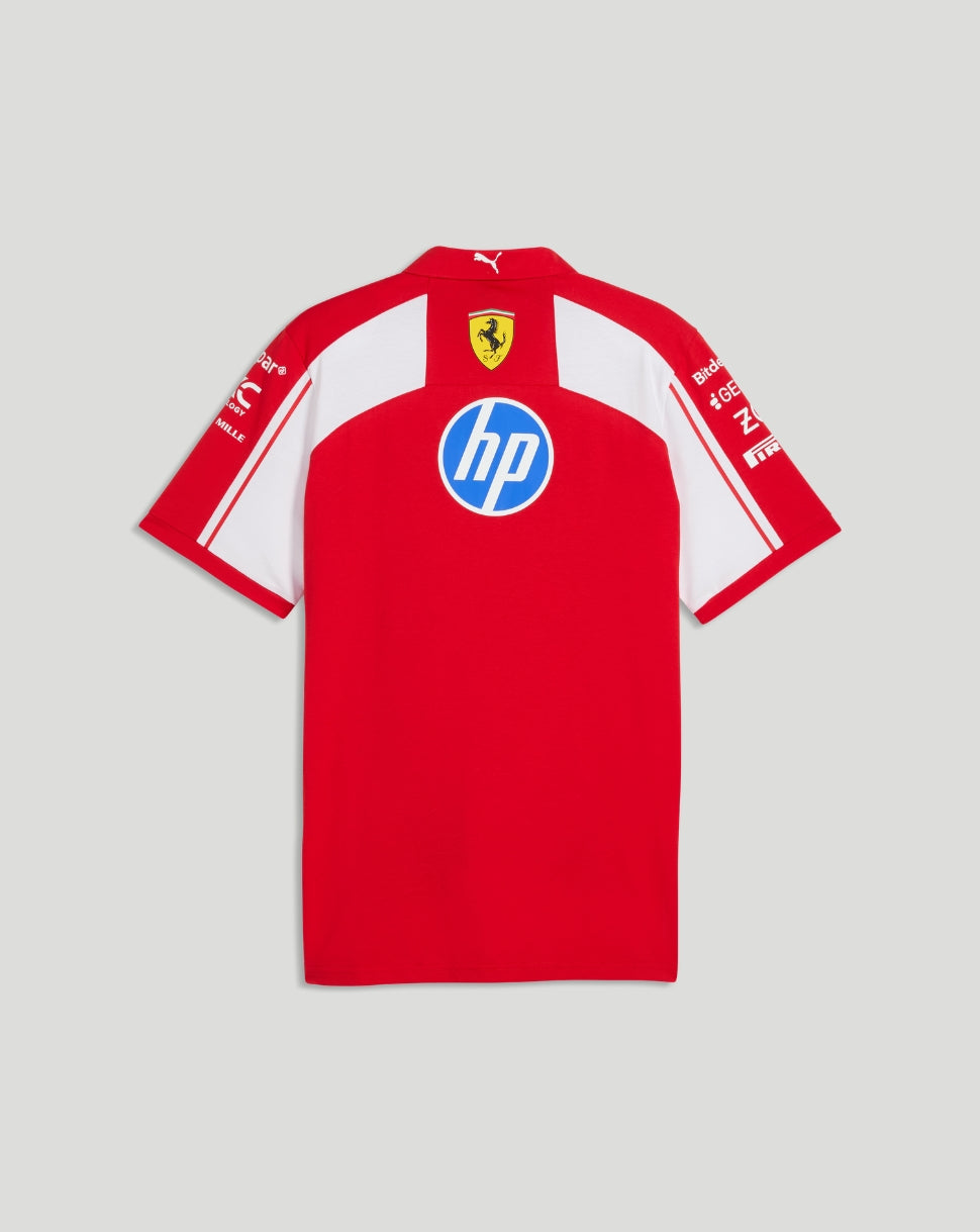 Scuderia Ferrari Men's Team Polo - Red - Red