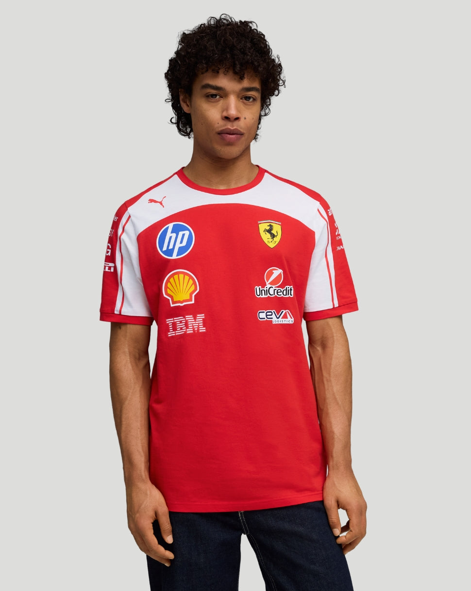 Scuderia Ferrari Men's Team T-Shirt - Red - Red