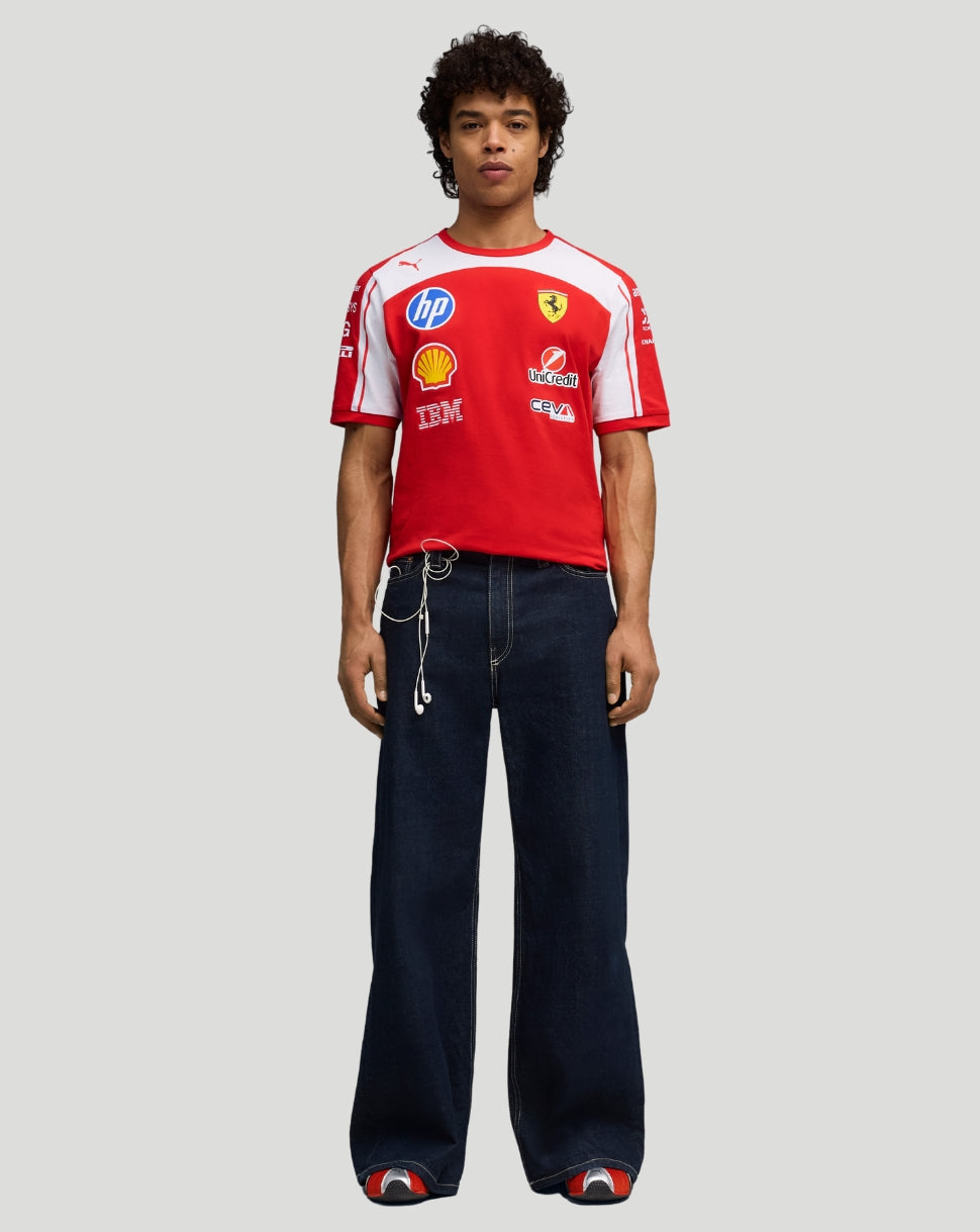 Scuderia Ferrari Men's Team T-Shirt - Red - Red