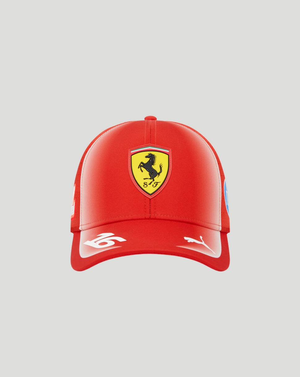 Scuderia Ferrari Junior Team Leclerc Cap - Red - Red