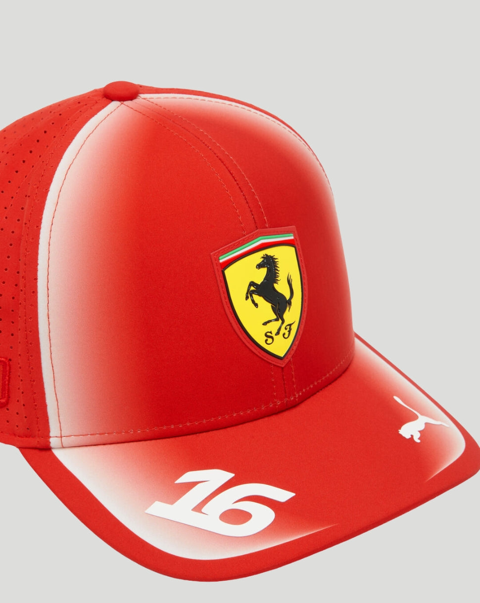 Scuderia Ferrari Junior Team Leclerc Cap - Red - Red