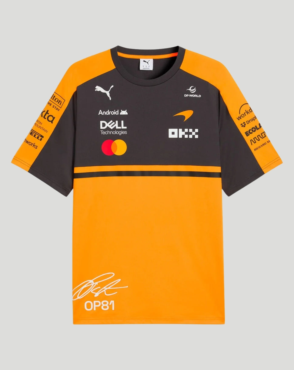 McLaren Men's Team Piastri T-Shirt - Papaya