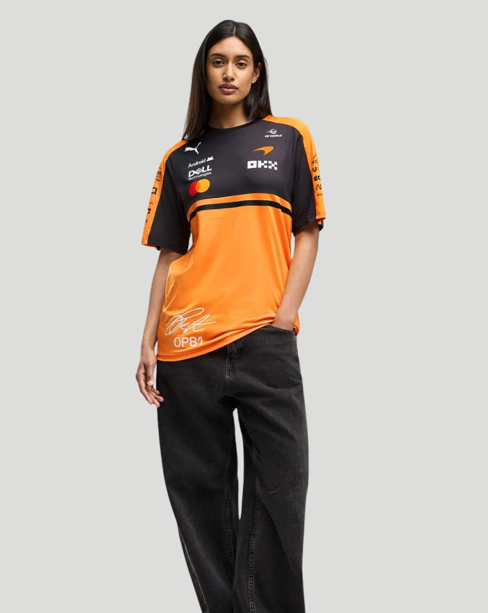 McLaren Men's Team Piastri T-Shirt - Papaya - Papaya