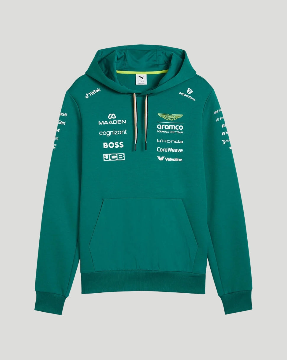 Aston Martin F1 Men's Team Hoodie - Green - Green