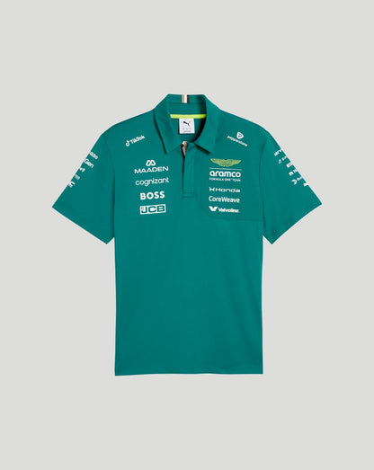 Aston Martin F1 Men's Team Polo - Green