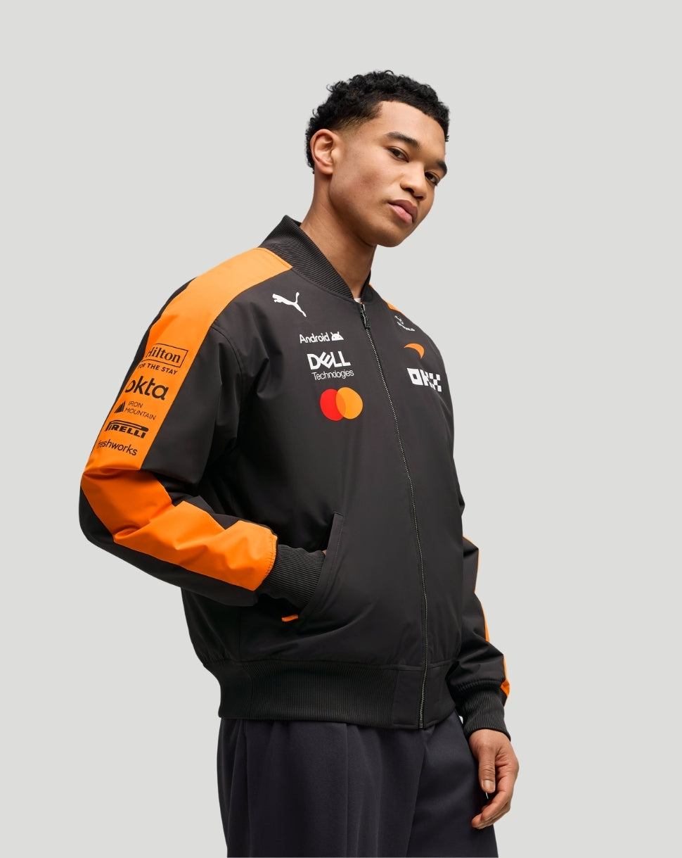McLaren Men's Team Bomber Jacket - Papaya