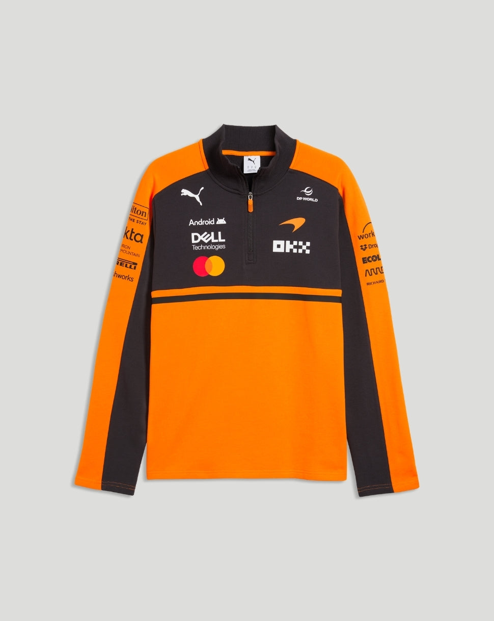 McLaren Men's Team Half-Zip Sweat - Papaya - Papaya