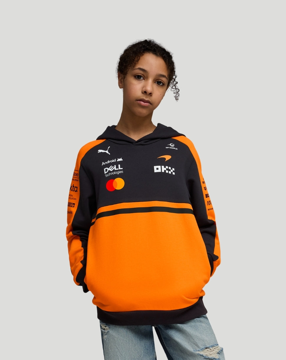 McLaren Junior Team Hoodie - Papaya - Papaya