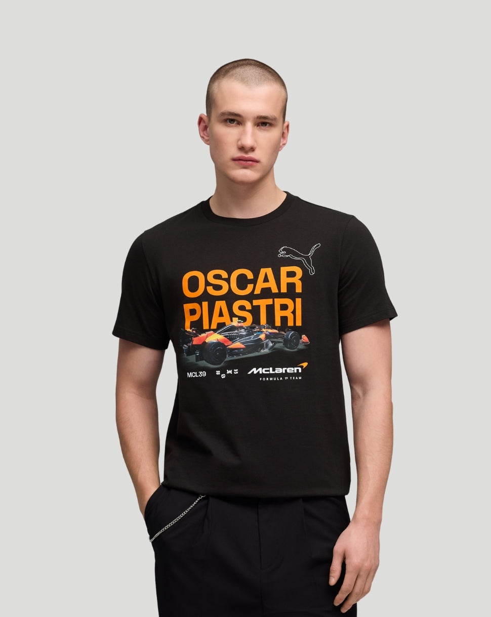 McLaren Men's Piastri Core T-Shirt - Black - Black