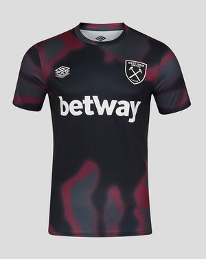 West Ham 24/25 Men's Warm Up Jersey - Black