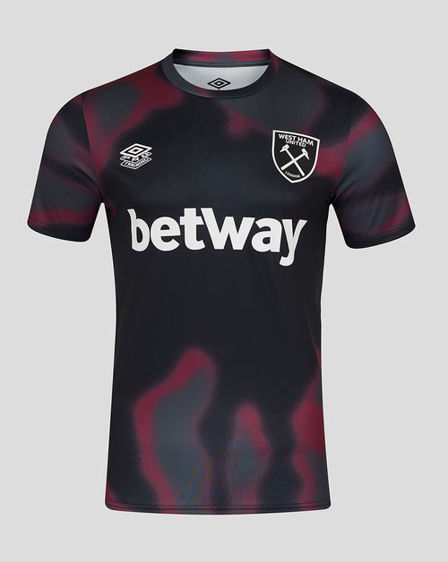 West Ham 24/25 Men's Warm Up Jersey - Black