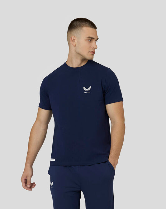 Men's Polycotton T-Shirt - Navy