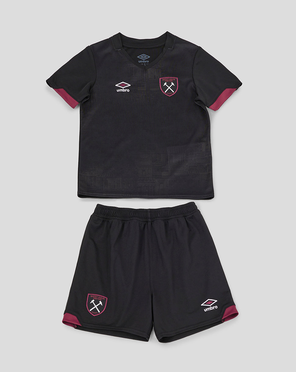 West Ham 24/25 Away Infant Kit Unisex - Black