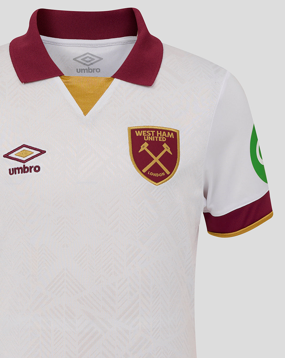 West Ham 24/25 Junior Third Jersey ss - White - White