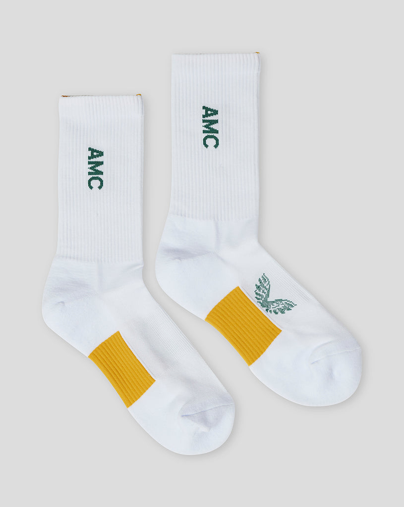 AMC Technical Socks - White/Amber