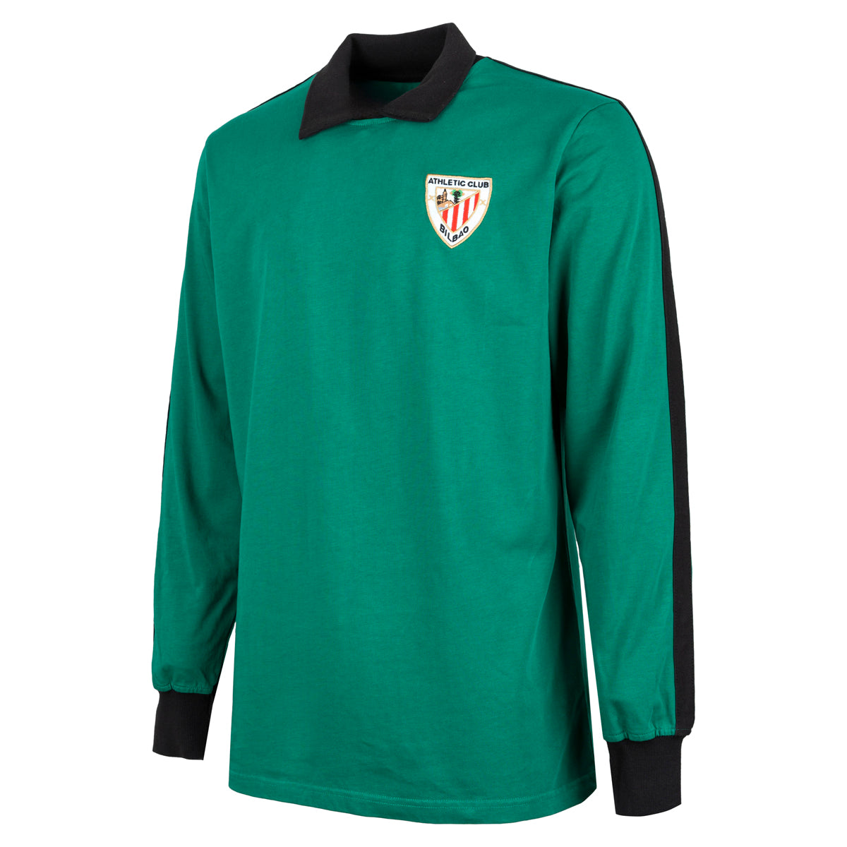 Athletic Club Retro Langarm-Torwarttrikot - Grün/Schwarz
