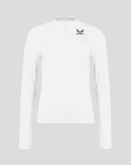 AMC Women's Performance Half Zip - White