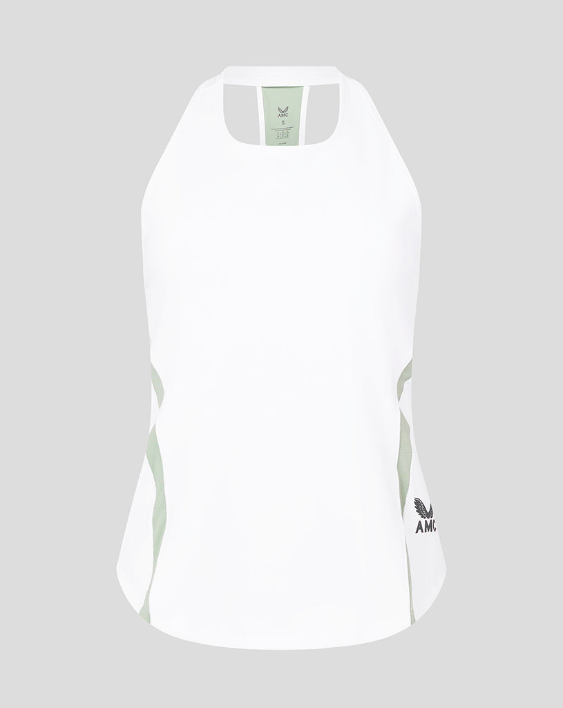 The Balance Collection Graphic Crop Singlet Tank, White, M 