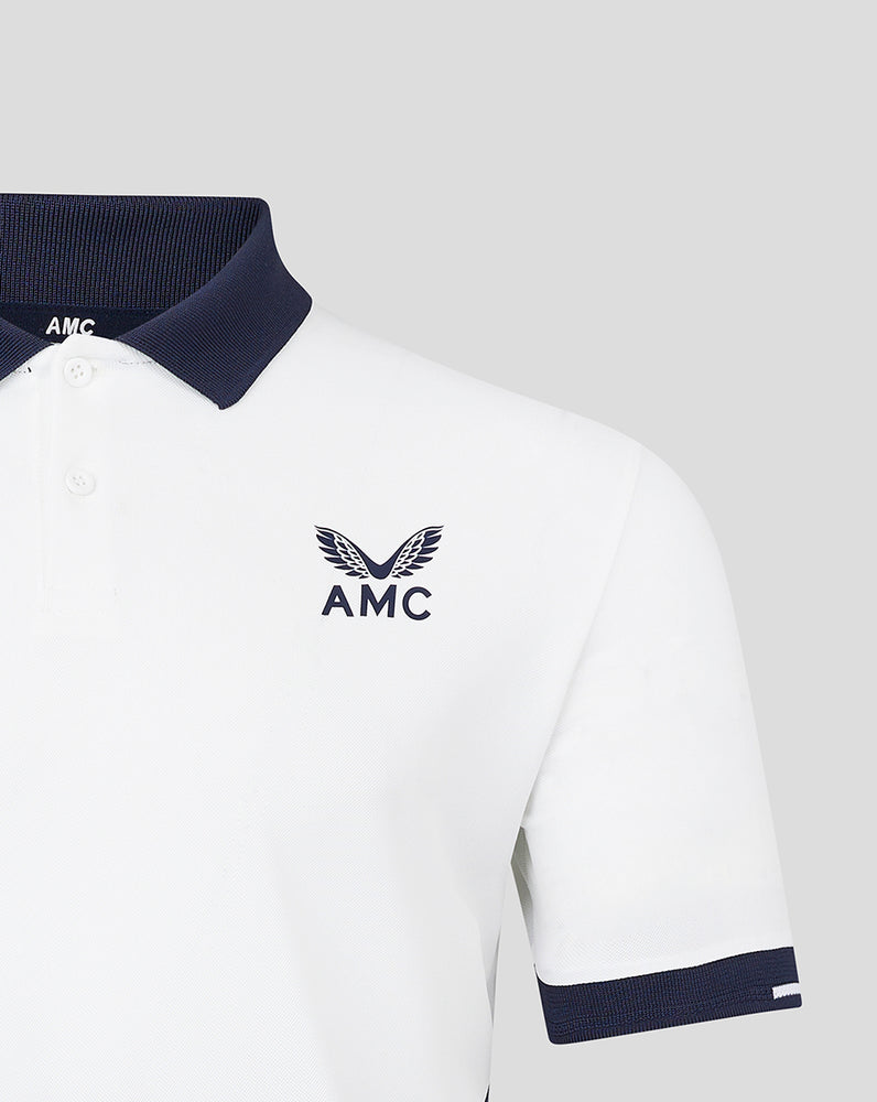 AMC Men's Technical Polo - White/Navy