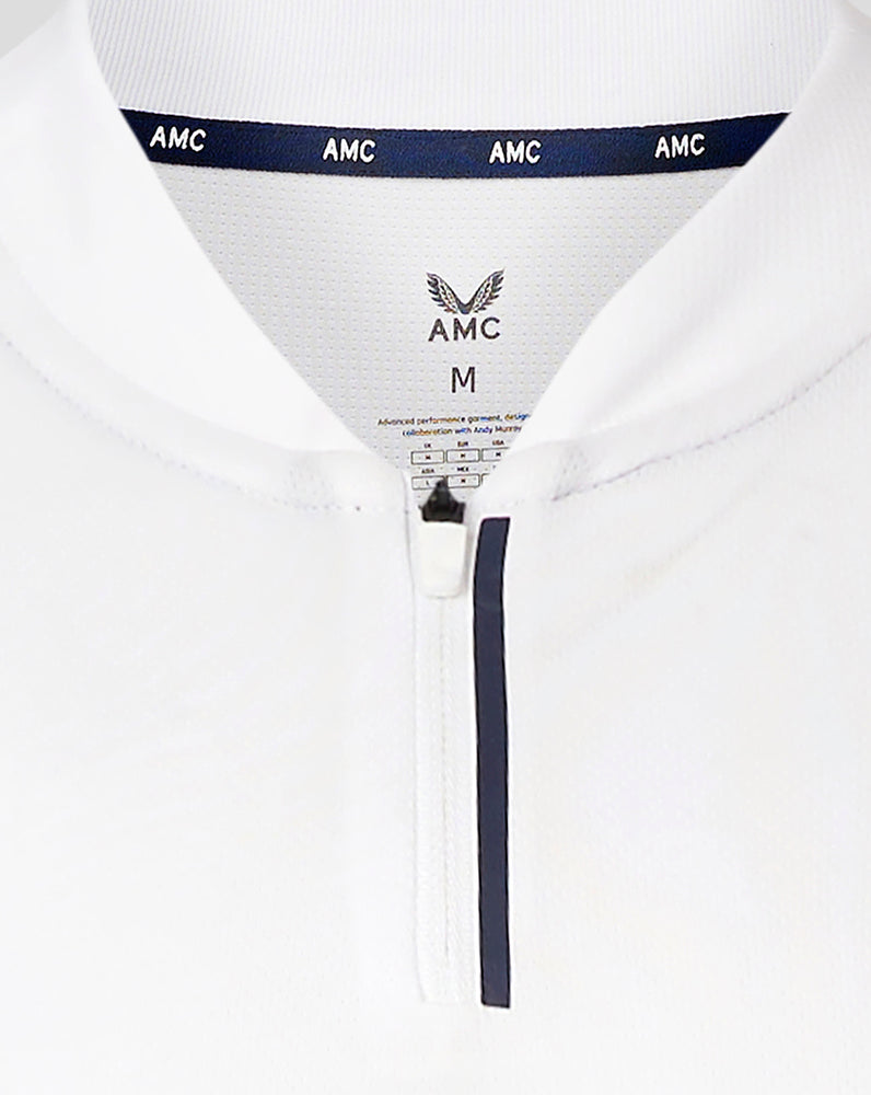 Men’s AMC Short Sleeve Active Polo Top – White