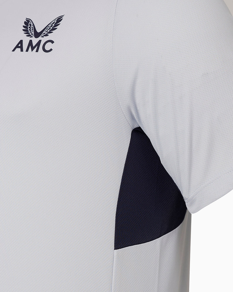 Men’s AMC Short Sleeve Technical Polo Top – Ice Grey