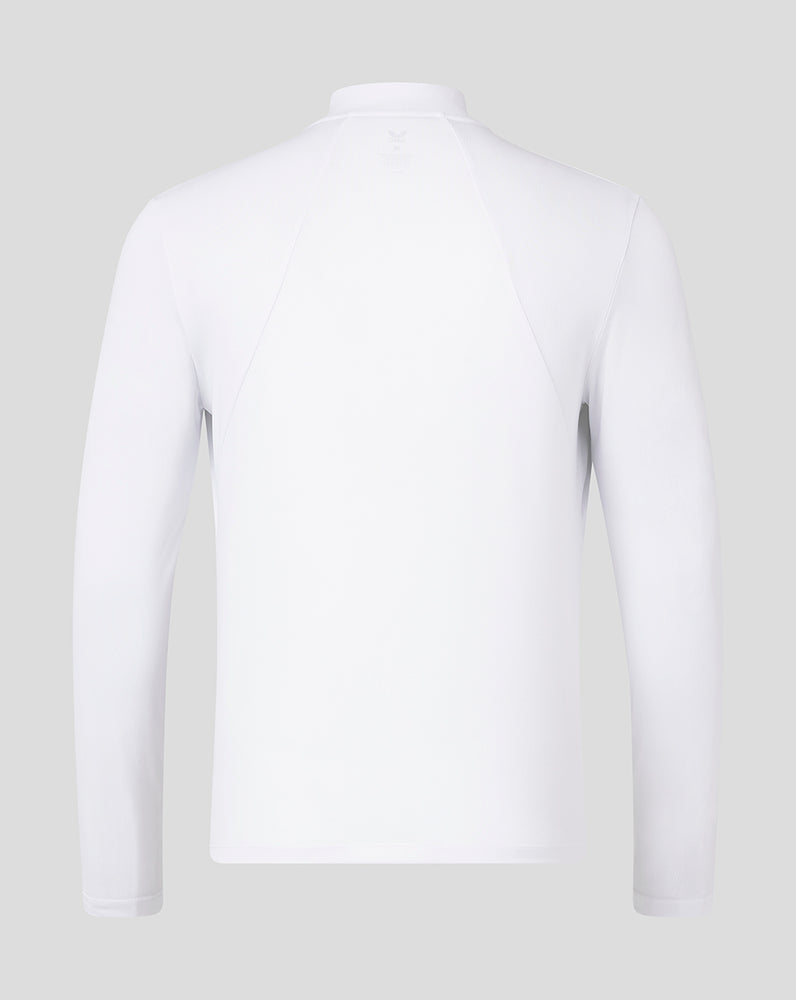 Men’s AMC Long Sleeve Technical Quarter Zip Top – White