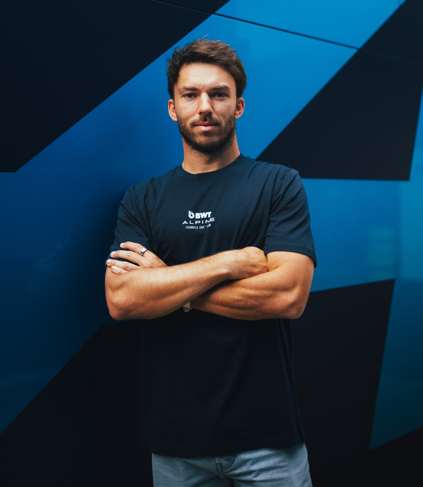 Alpine Unisex Core Driver Pierre Gasly Relaxed Fit T-Shirt – French Navy