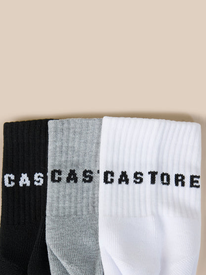 Castore X Druce 3 Pack Quarter Socks - Multi