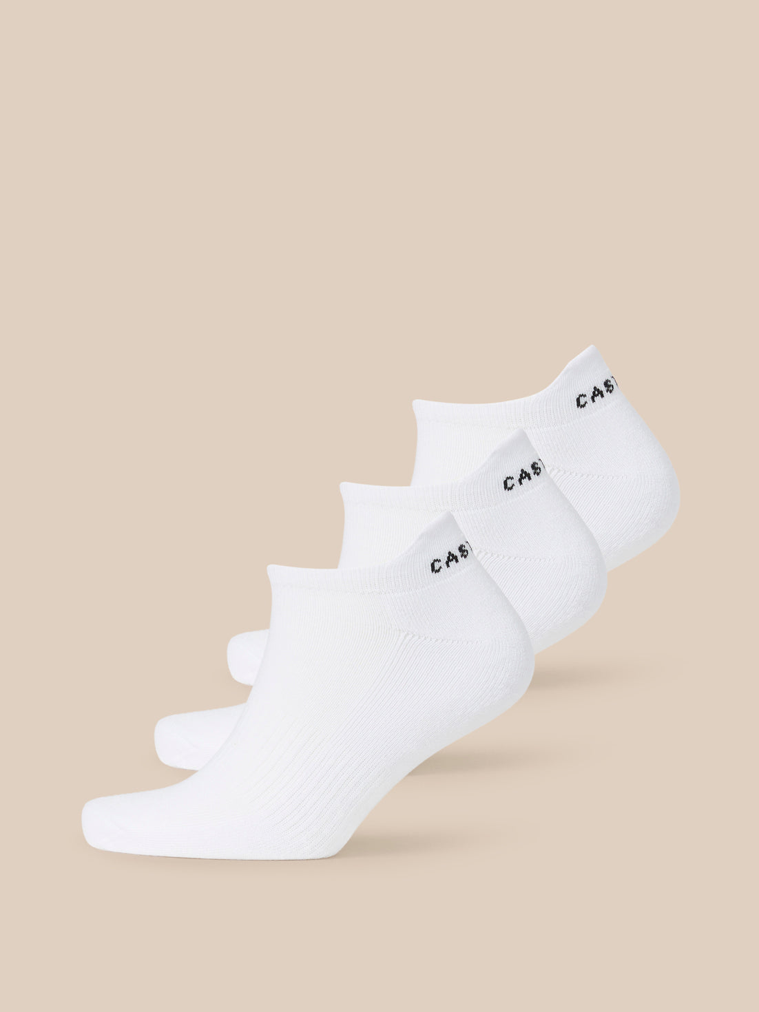 Castore X Tufnell 3 Pack Trainer Liner Socks - White