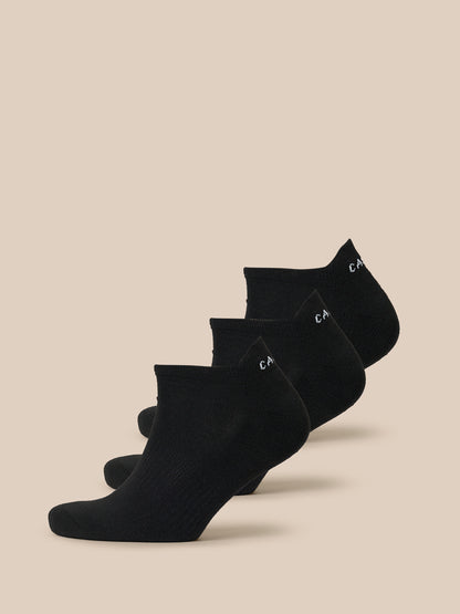 Castore X Millburn 3 Pack Trainer Liner Socks - Black