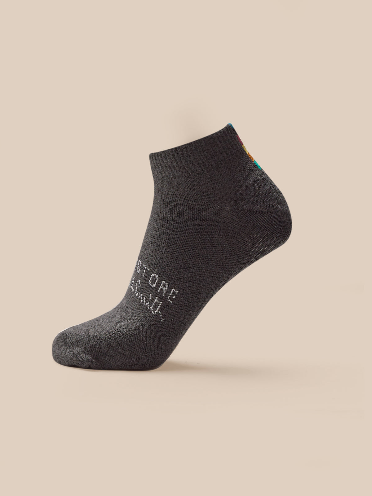 Unisex x Paul Smith 2 Pack Technical Ankle Socks - Charcoal - Charcoal