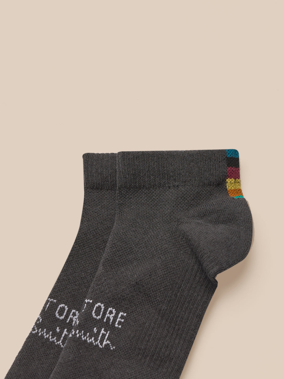 Unisex x Paul Smith 2 Pack Technical Ankle Socks - Charcoal - Charcoal