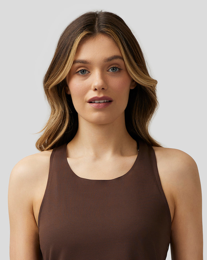 Women’s Zone Breathable Performance Tank - Brown