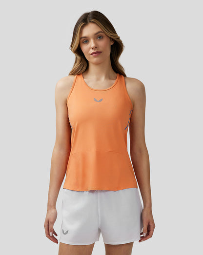 Women’s Apex Lightweight Panelled Tank Top - Dusty Orange