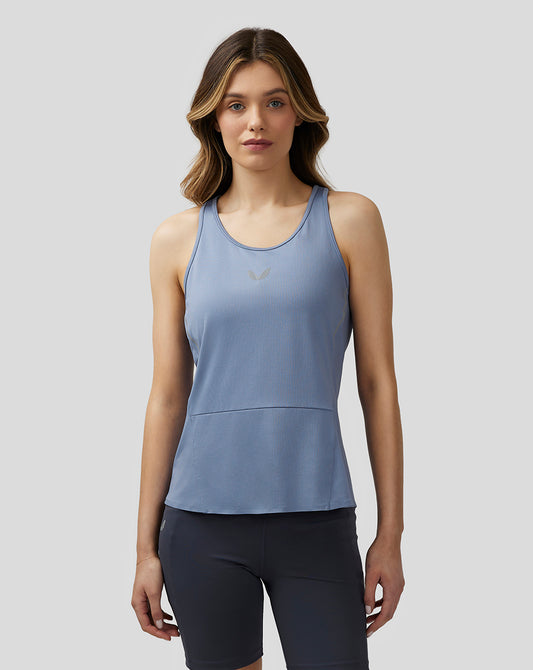 Women’s Apex Lightweight Panelled Tank Top - Blue