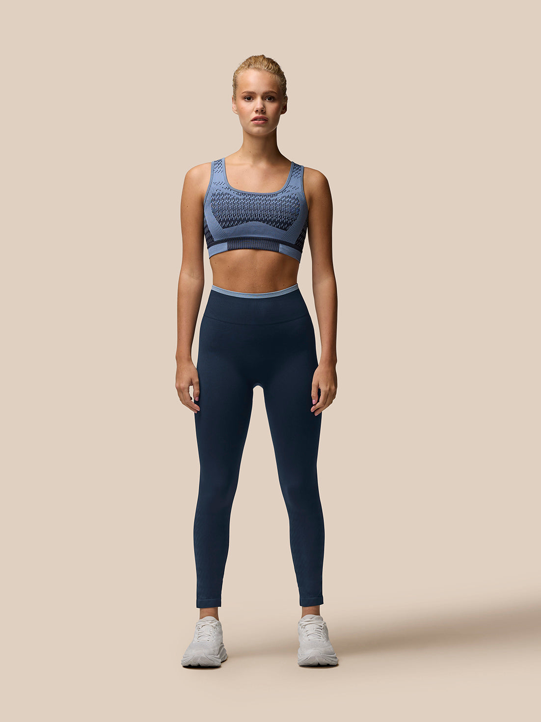 Women’s Flow Training ⅞ Length Seamless Leggings - Navy