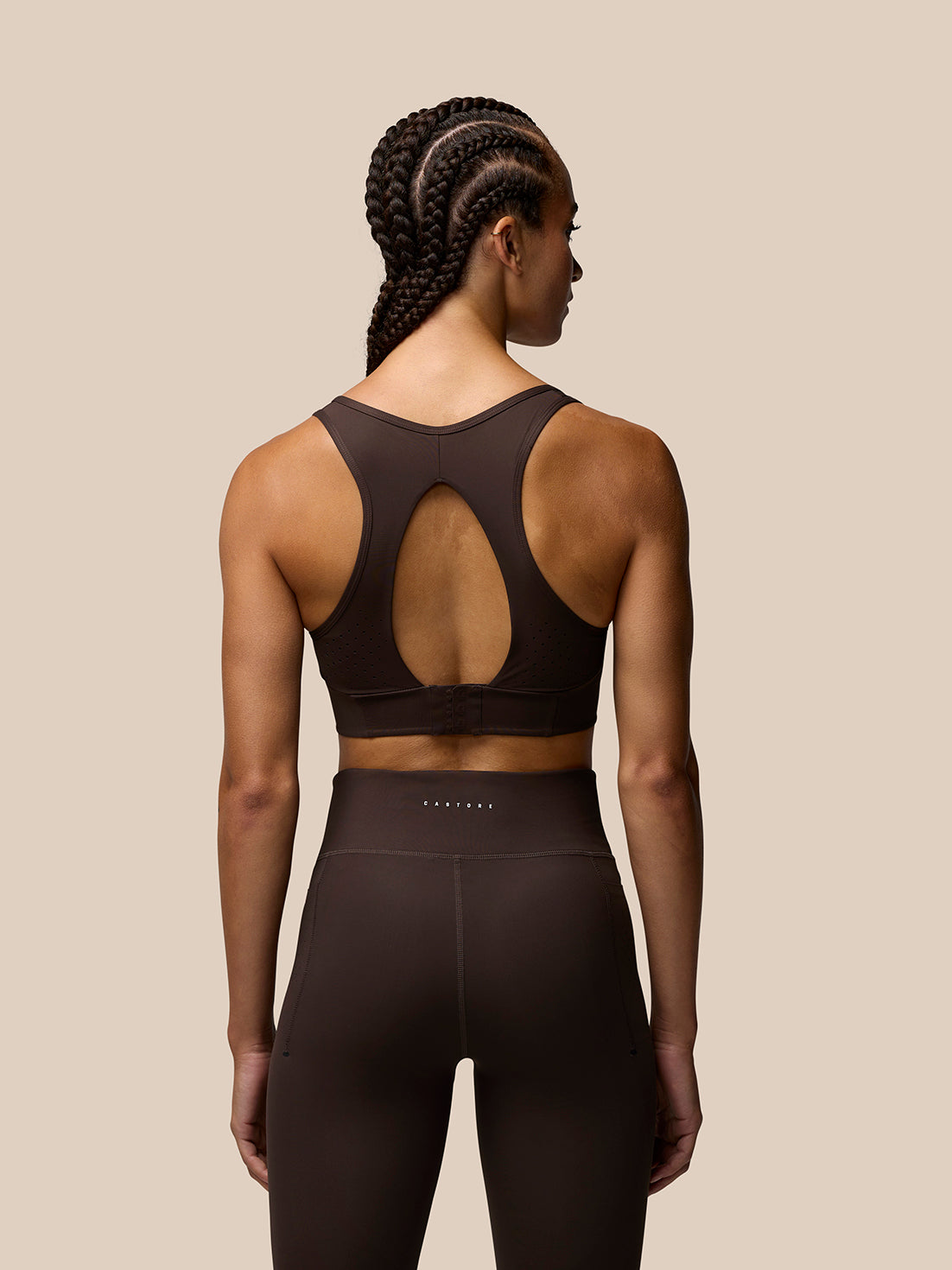 Zone Training Sports Bra - Brown - Brown