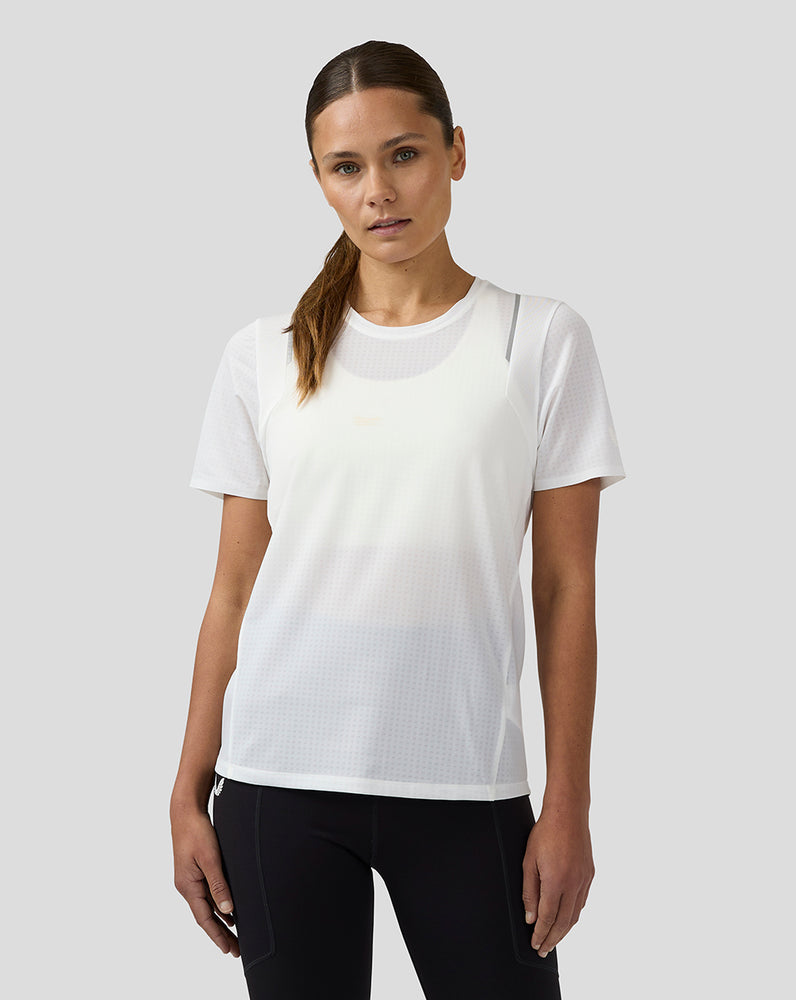 Women’s Apex Short Sleeve Aeromesh Training T Shirt – White