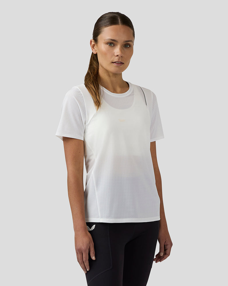 Women’s Apex Short Sleeve Aeromesh Training T Shirt – White