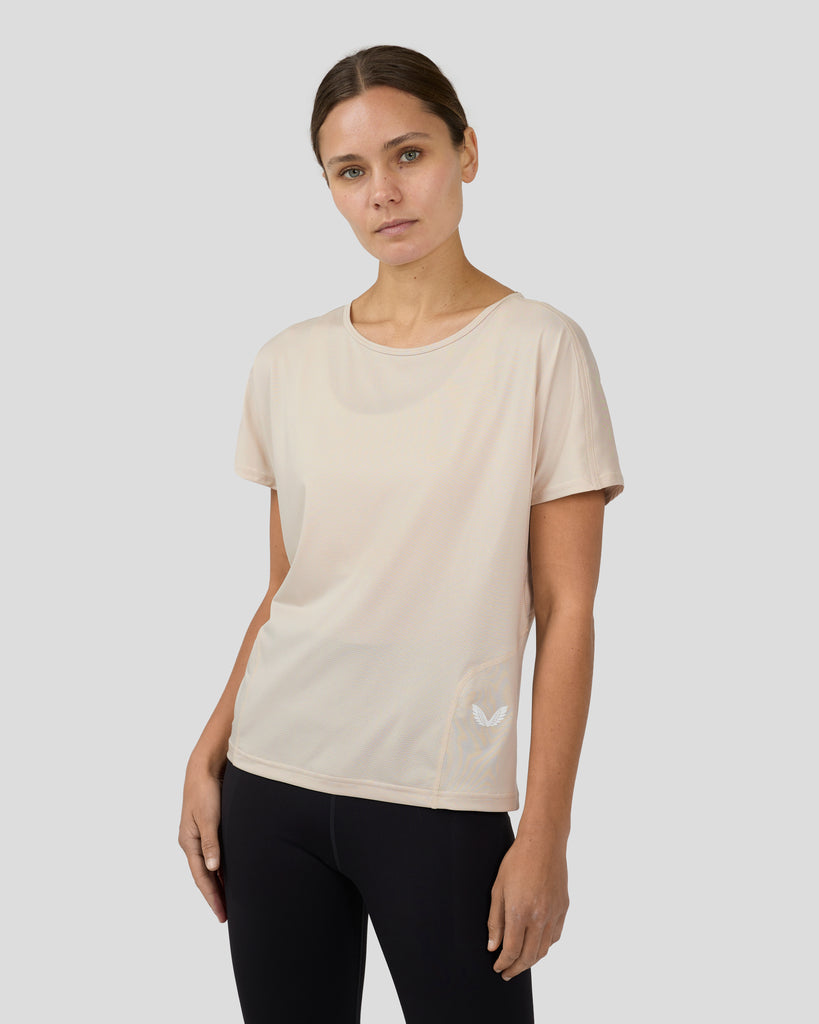 Women’s Flow Training Movement Short Sleeve T Shirt - Beige