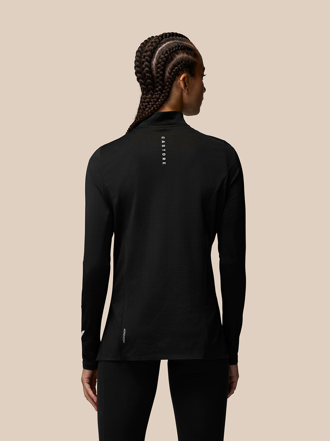 Apex Trainings-1/4-Zip-Oberteil – Schwarz - Black