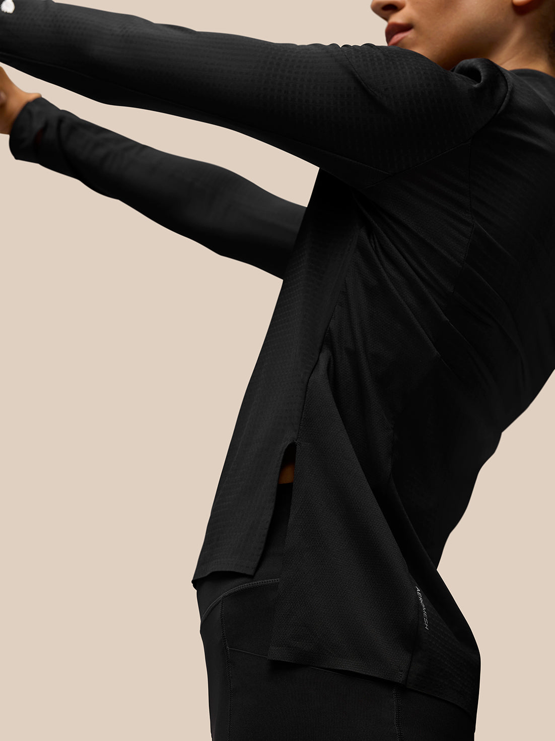Apex Trainings-1/4-Zip-Oberteil – Schwarz - Black