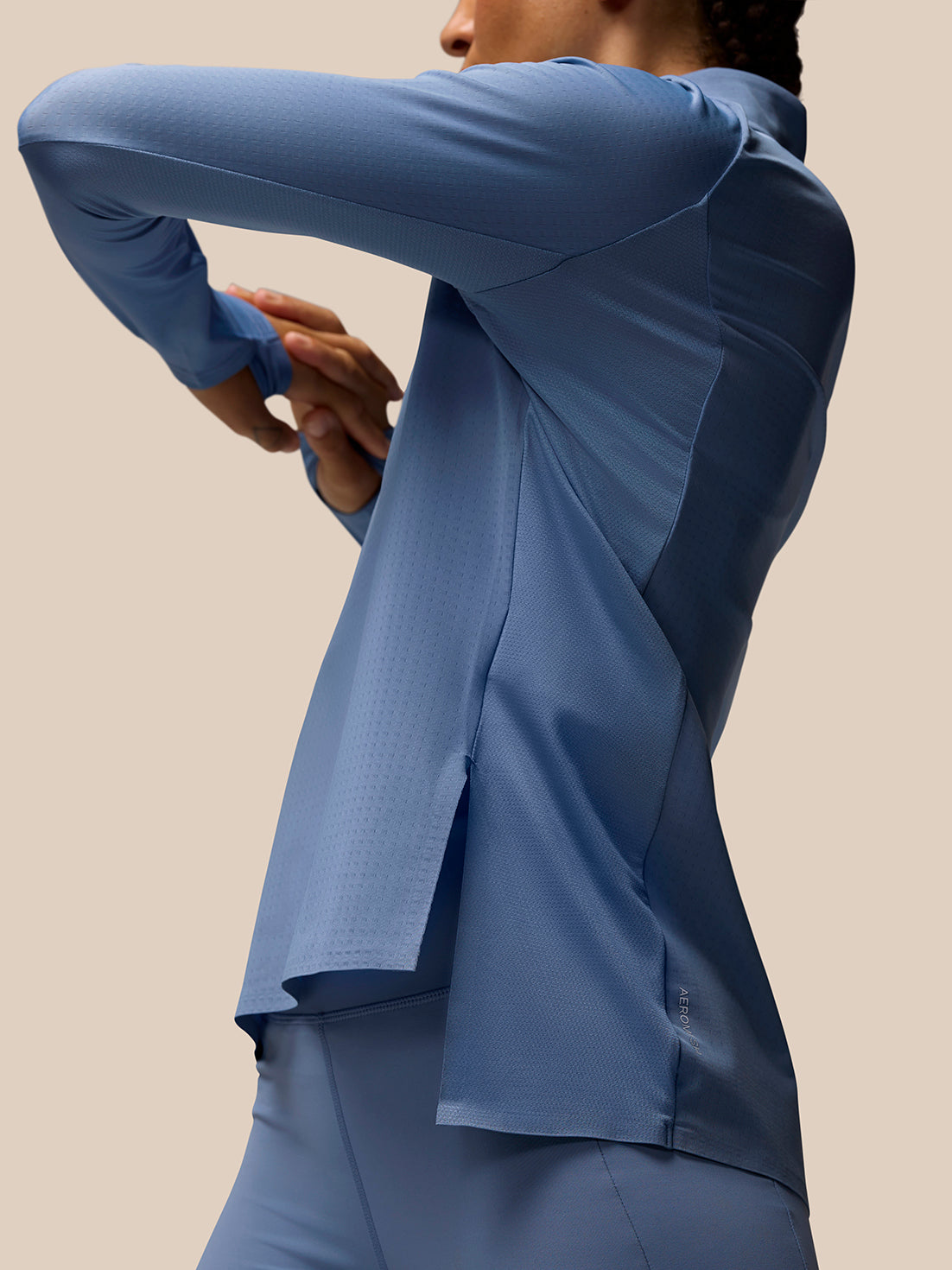 Apex Training 1/4 Zip Top- Light Blue