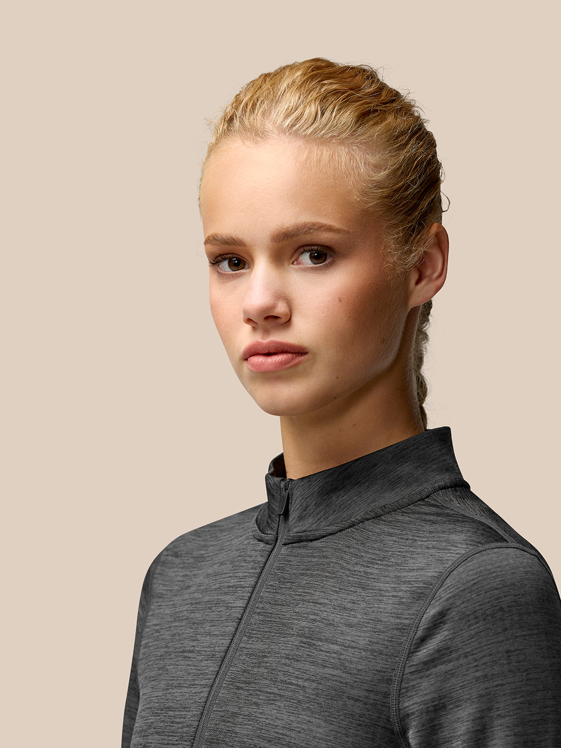 Flow Training 1/2 Zip Top - Black - Black