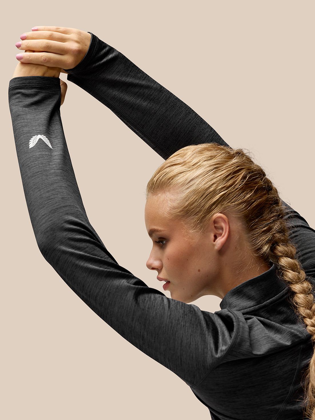 Flow Training 1/2 Zip Top - Black - Black