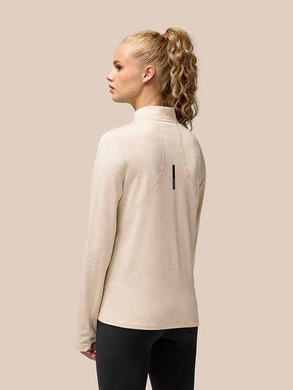 Women’s Flow Training Fleece ½ Zip Top - Beige